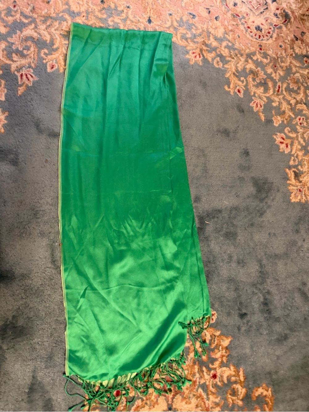 Banana Republic Green Silk Scarf